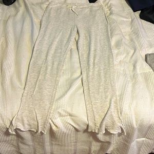 Monrow athletic pants, rayon and cotton